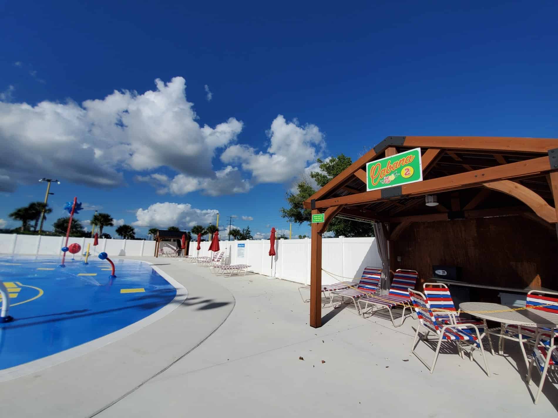 Splash Pad Cabanas