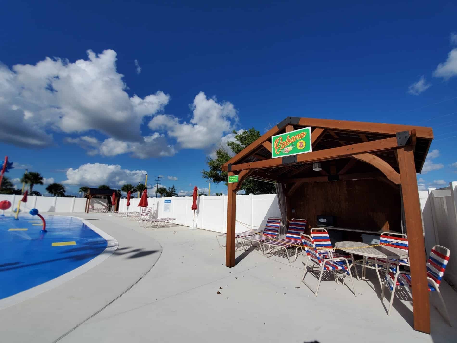 Splash Pad Cabanas